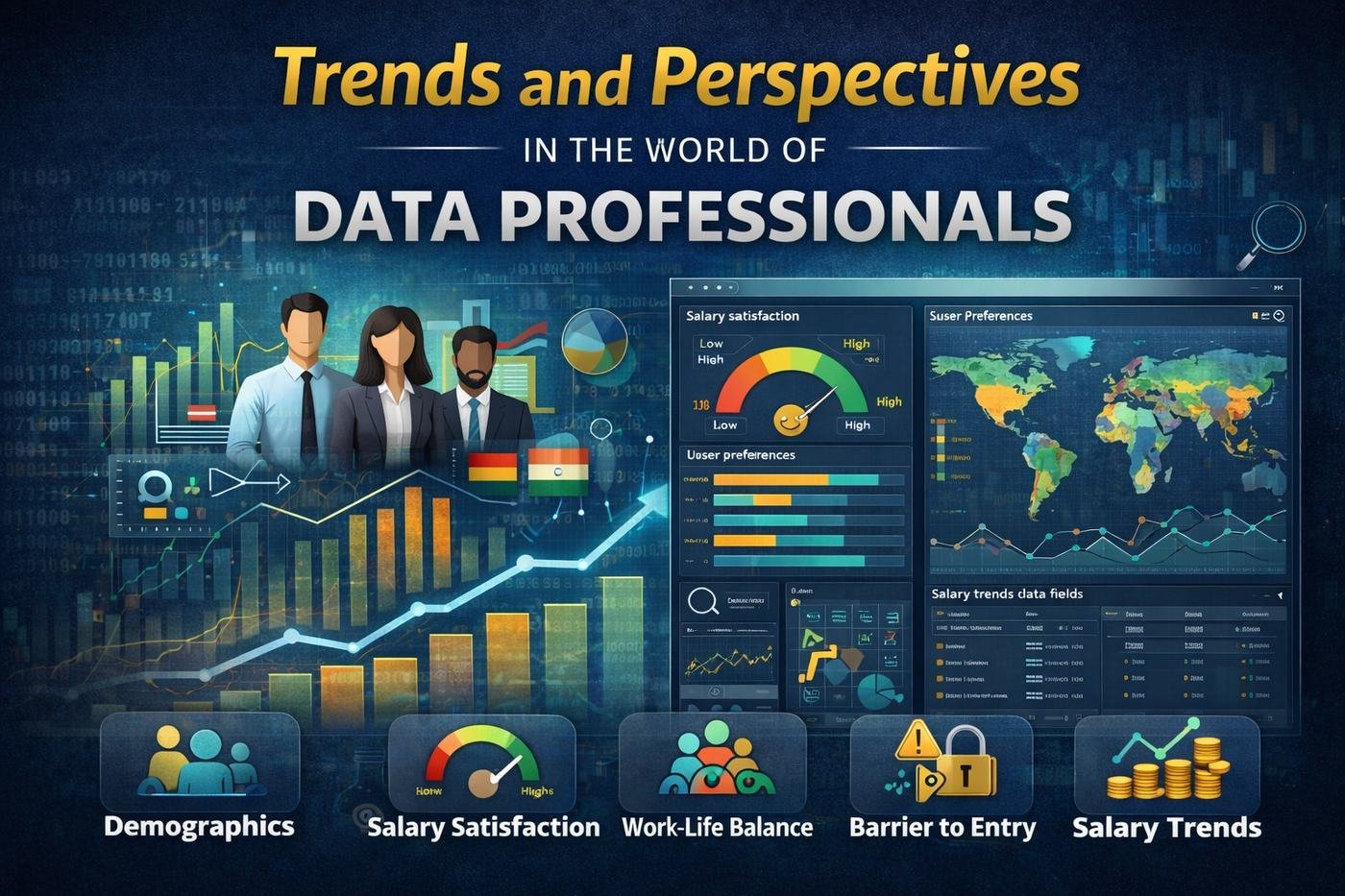 Trends and perspectives in the world of data professionals dashboard
